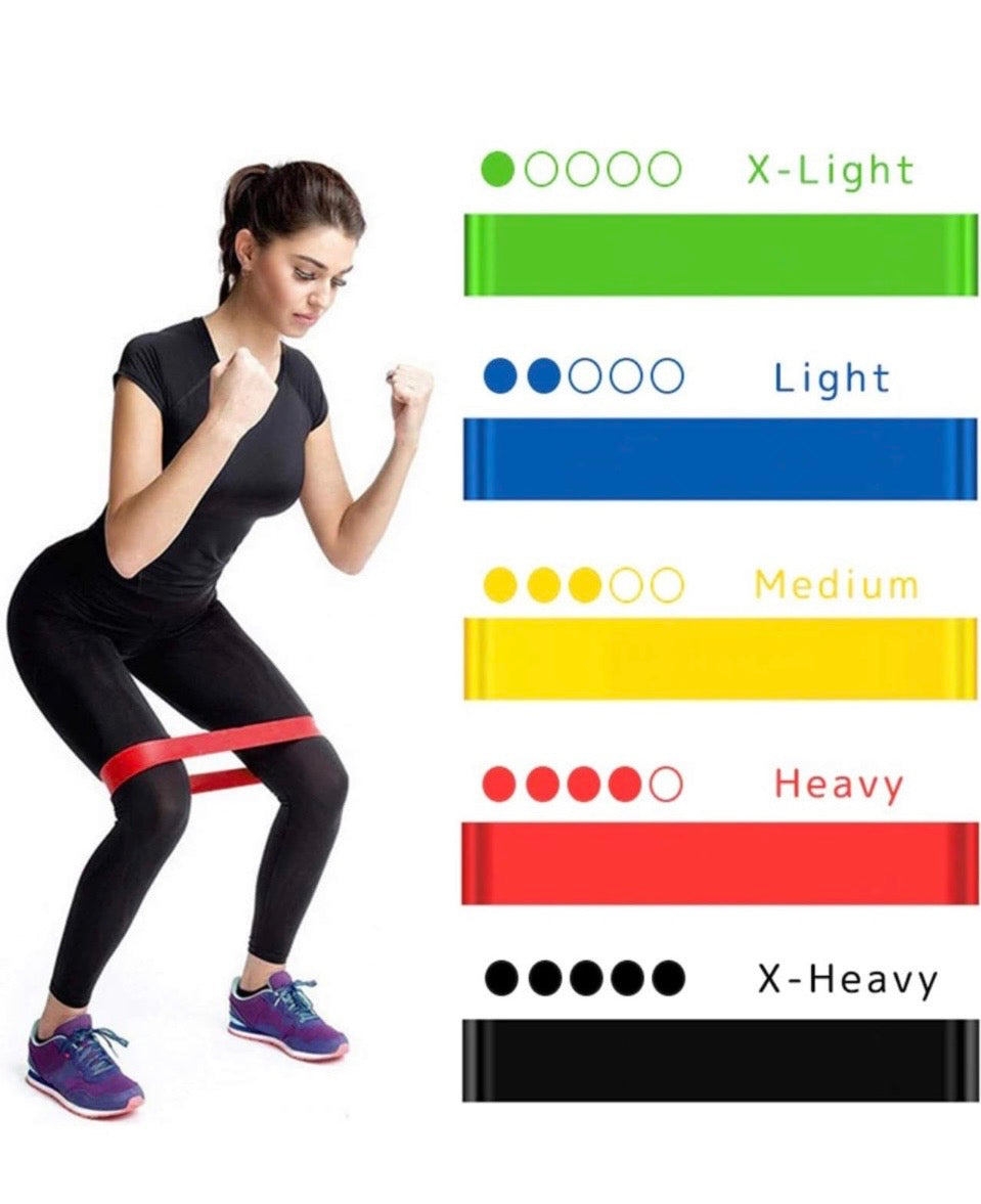 SET DE LIGAS CIRCULARES DE RESISTENCIA (5 PZAS)