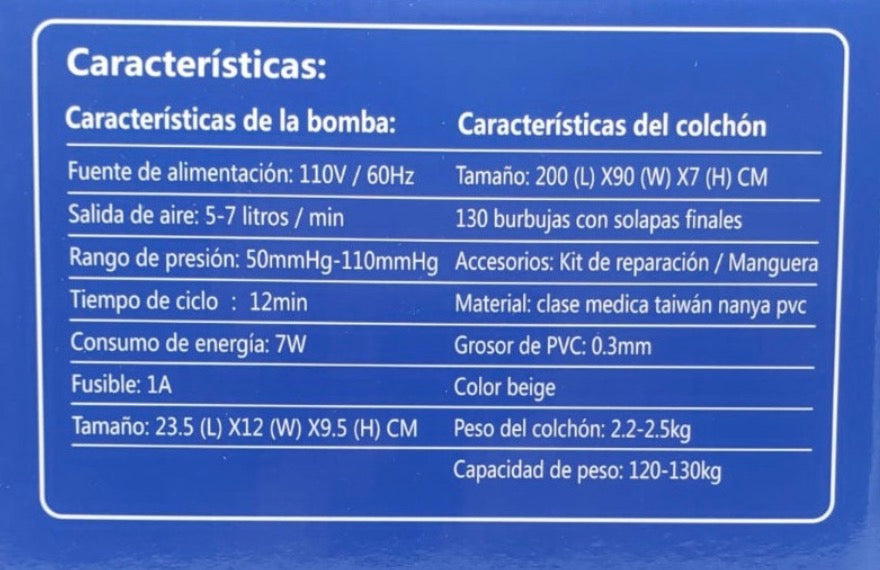 COLCHÓN DE PRESIÓN VARIABLE ANTI-ESCARAS